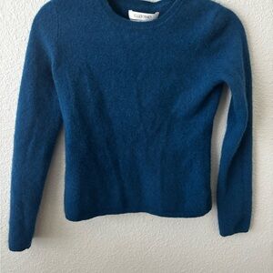 Ellen Tracy Women's Deep Blue Crew Neck Sweater